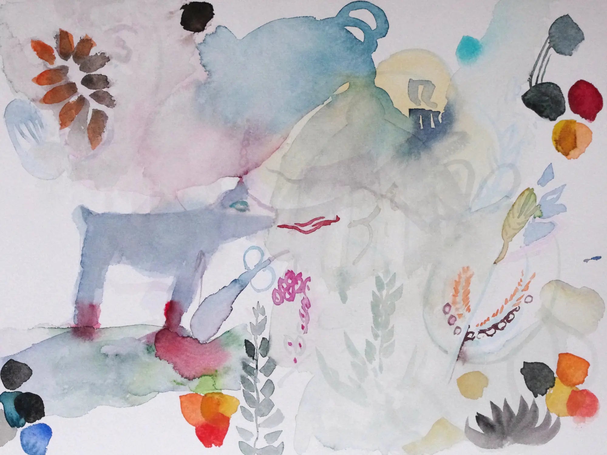 Aquarell von Jens Kunik, signiert