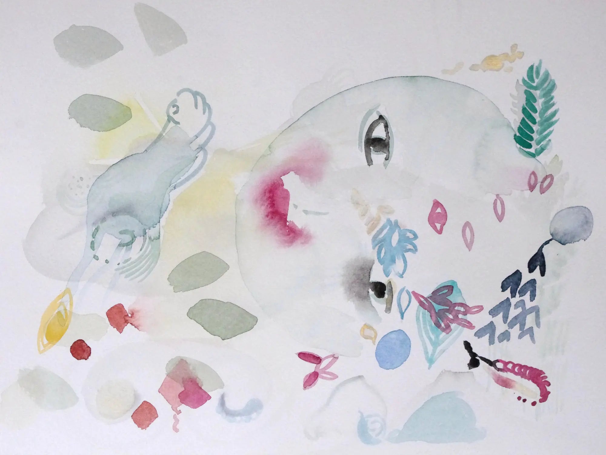 Aquarell von Jens Kunik, signiert