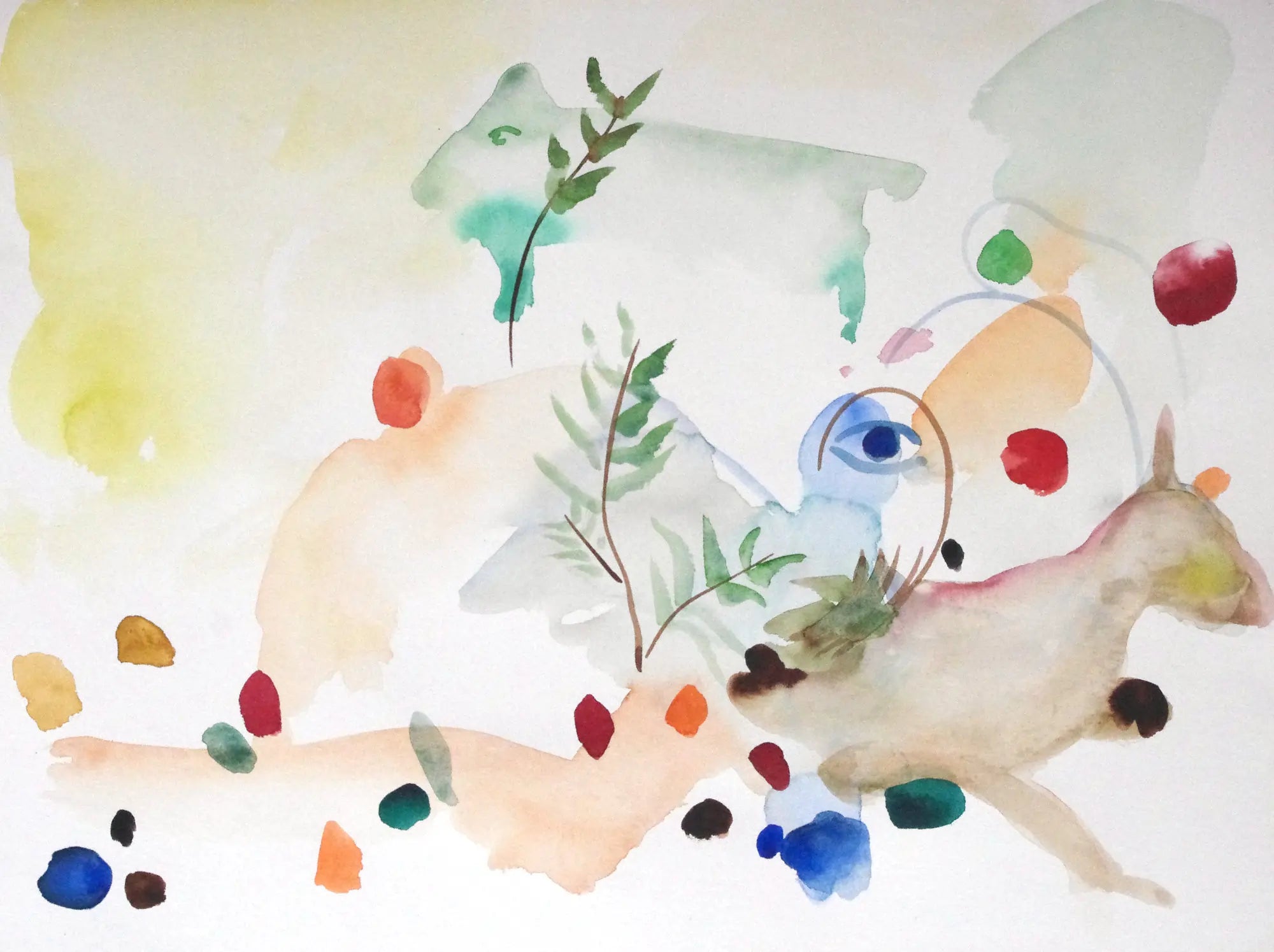 "Der Wächter" Aquarell von Jens Kunik, signiert