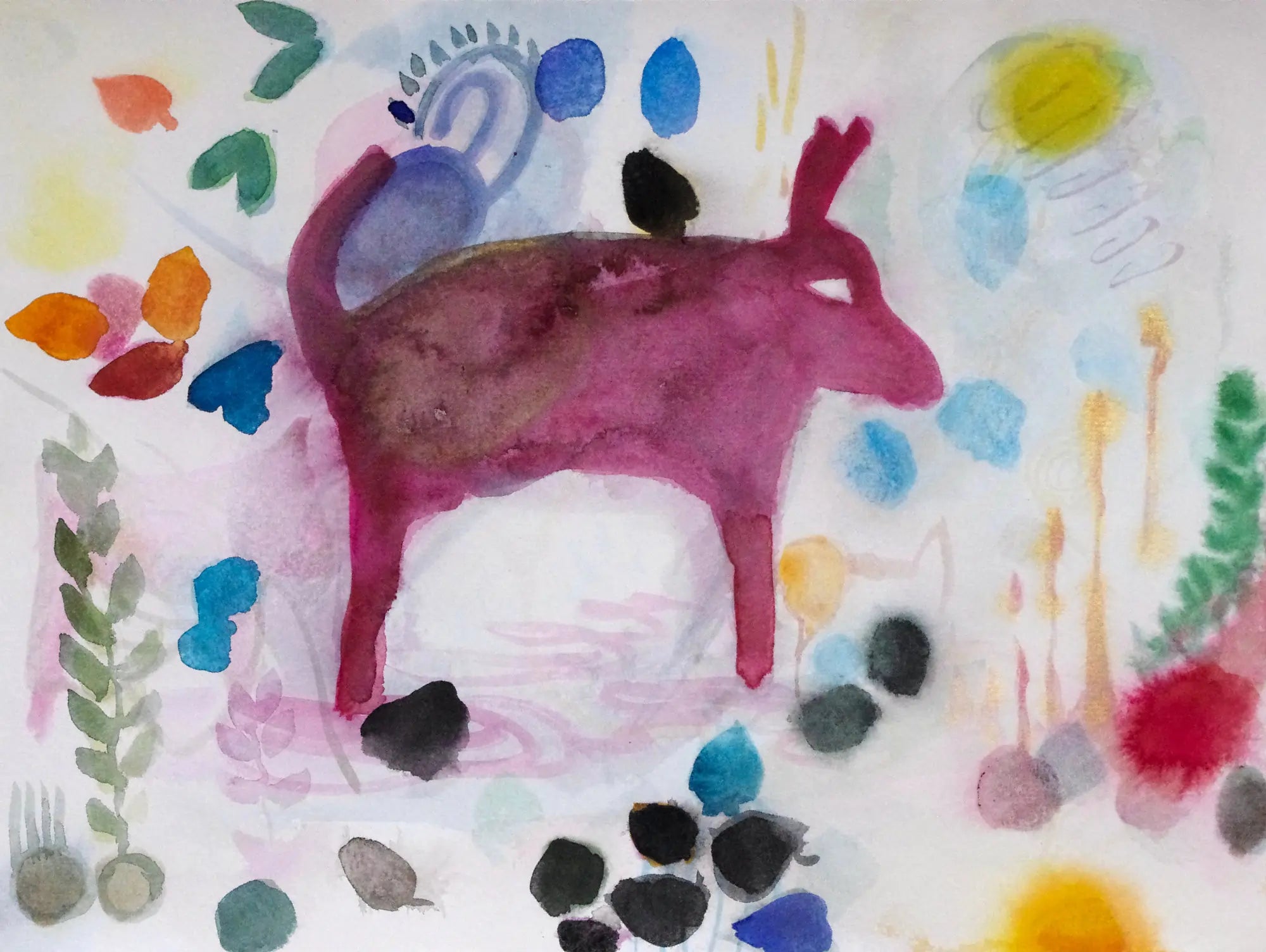 Aquarell von Jens Kunik, signiert