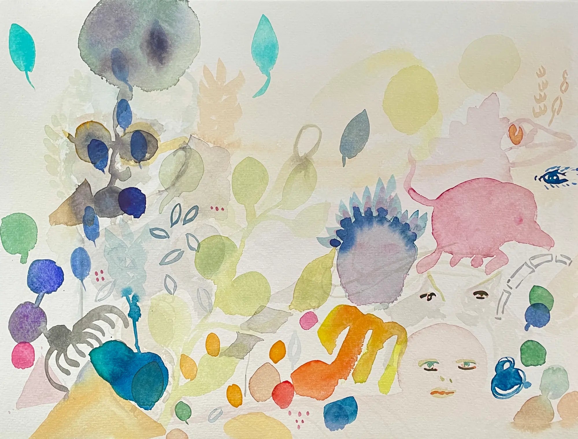 Aquarell von Jens Kunik, signiert