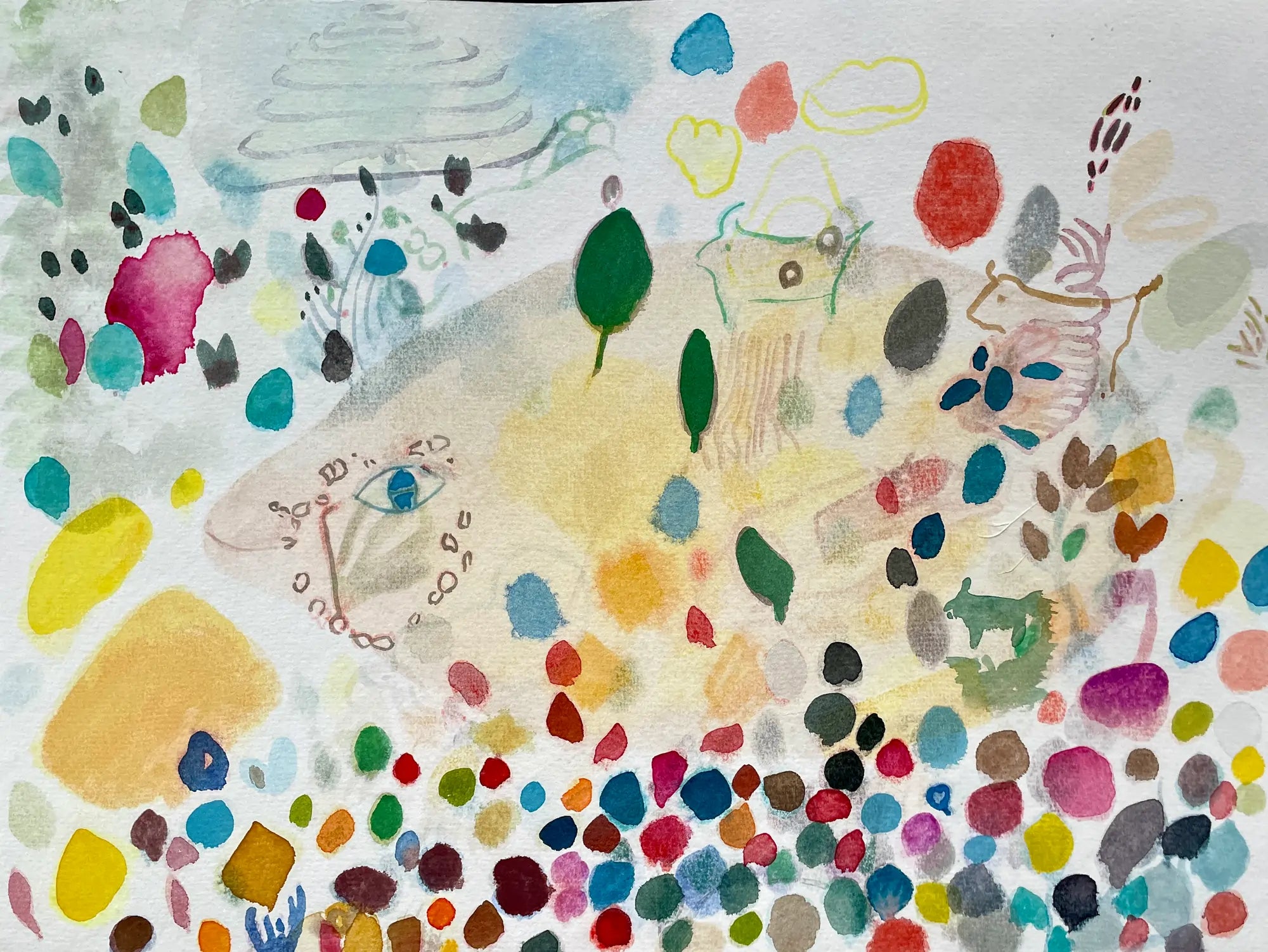 Aquarell von Jens Kunik, signiert