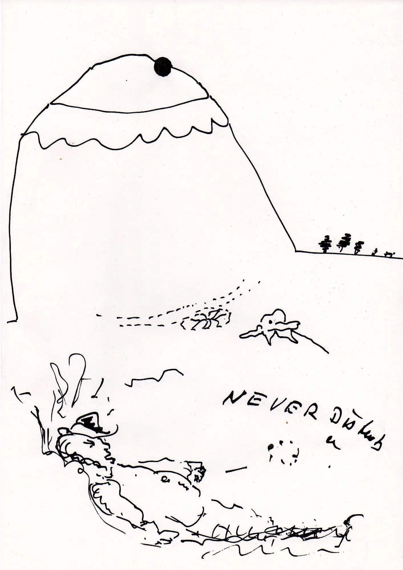 Tuschezeichnung – 1990er Jahre