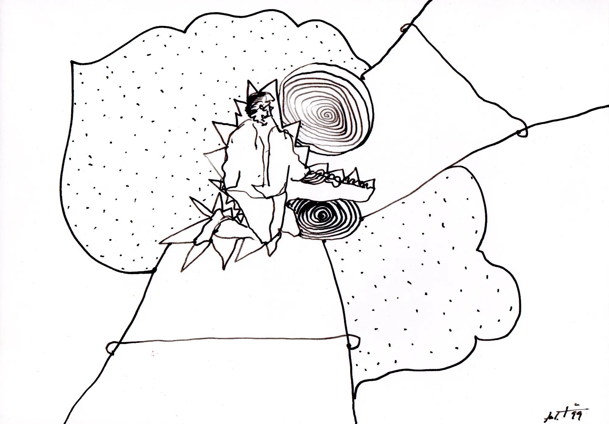 Tuschezeichnung – 90er Jahre